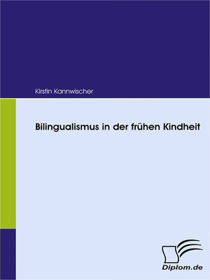 cover image of Bilingualismus in der frühen Kindheit